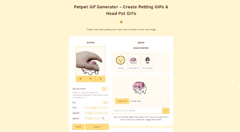 Petpet GIF Generator - Pet Memes, Petting GIFs & Pet GIFs