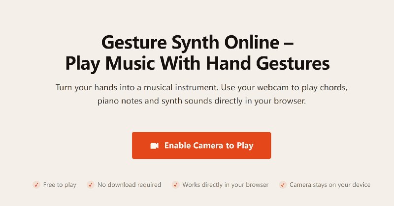 Gesture Synth Online – Play the Hand Gesture Synth Weld Game