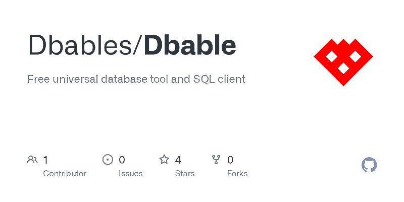 GitHub - Dbables/Dbable: Free universal database tool and SQL client