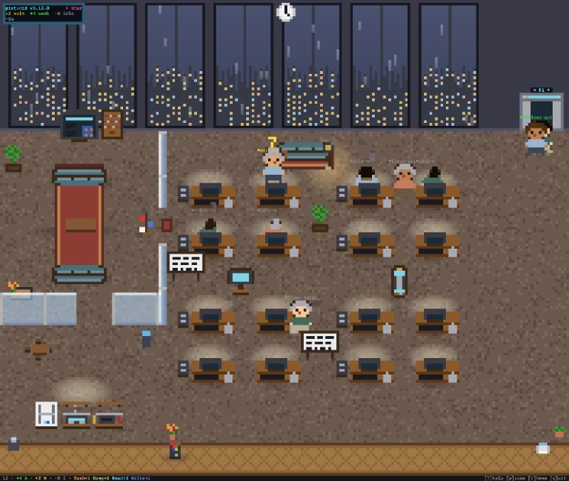 pixtuoid — your coding agents, alive in a pixel office