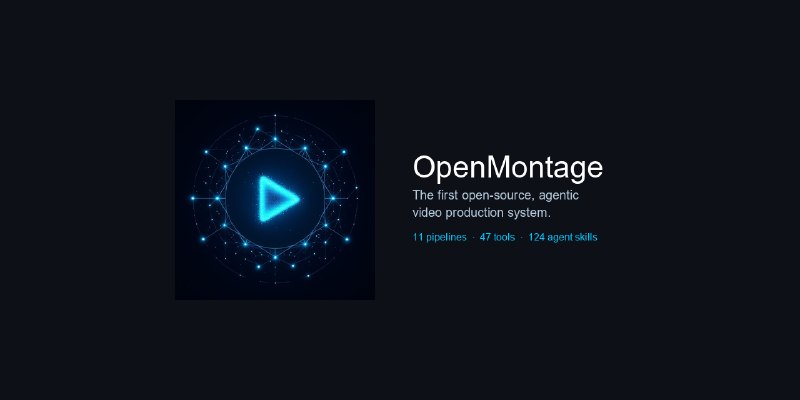 GitHub - calesthio/OpenMontage: World's first open-source, agentic video production system. 12 pipelines, 52 tools, 500+ agent…