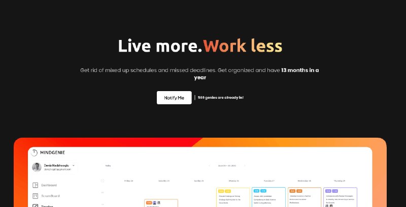 #AI #效率 #生产力AI日程调度管理工具一个与众不同的AI产品，它根据 Google 日历的可用性自动为任务分配时间，确保最佳时间管理智能调度节省时间，并随着时间的推移获得更好的结果通过AI 算法确定任务的优先级、分解任务并有效分配时间