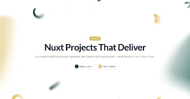 Awesome Nuxt - Build better with Nuxt
