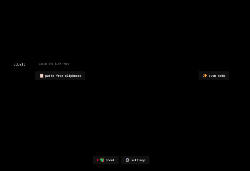 #网址 #网站 #下载Cobalt一个更快的开源网页版下载器Cobalt是零废话的社交媒体下载器