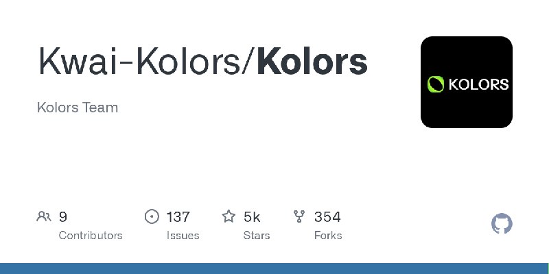 GitHub - Kwai-Kolors/Kolors: Kolors Team