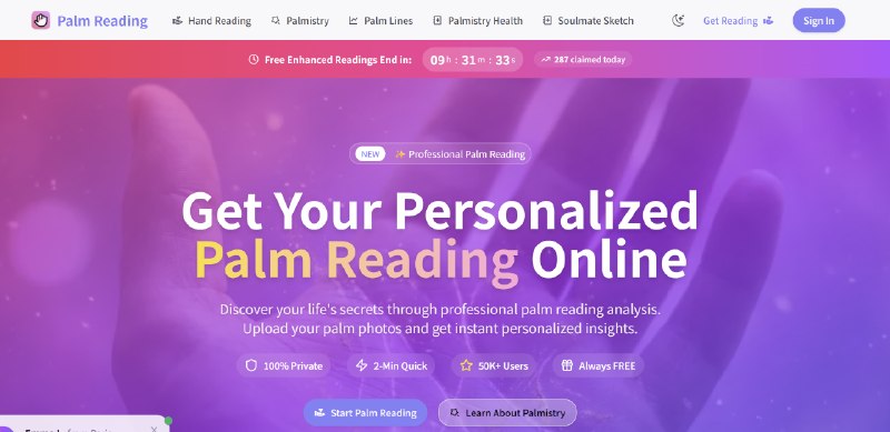 Palm Reading - Free Online Palmistry Analysis | Upload Photo