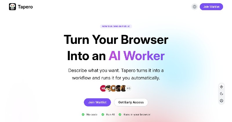 Tapero — 你的 AI 网页助手