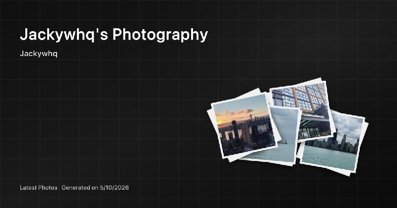 GitHub - Jackyhq/Photography: Jacky’s Photography 是一个基于开源项目定制的个人摄影作品展示站，使用 React/Vite 构建静态图库，并通过本地照片处理流水线自动提取 EXIF 信息、生成缩略图和照片…