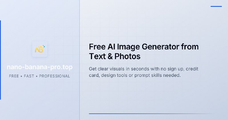 Free AI Image Generator Online | Nano Banana Pro