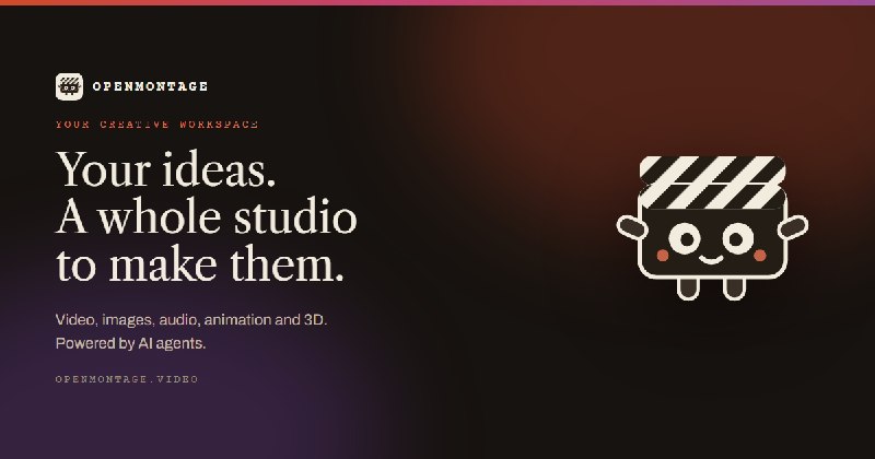 OpenMontage Studio — your creative workspace, powered by AI agents