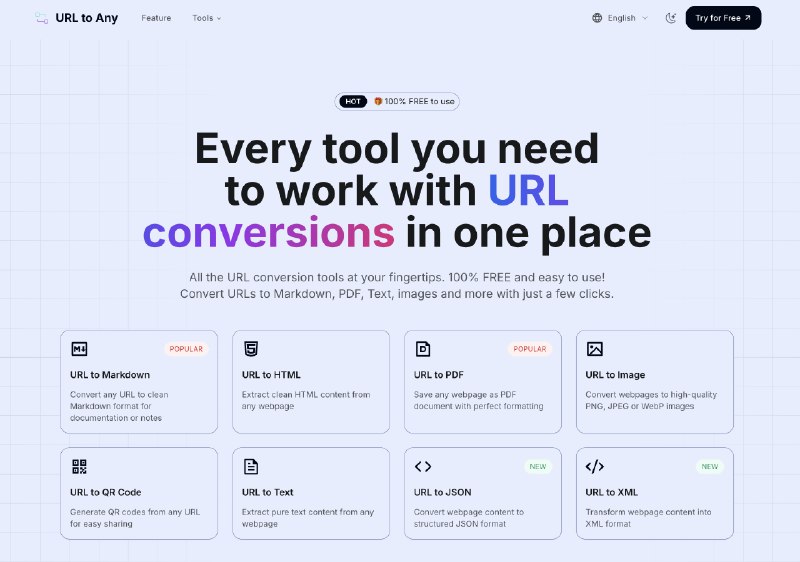 URL to Any | 一站式URL转换工具