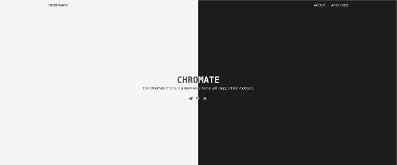 GitHub - guiqiqi/chromate: A new Hexo theme with full podcast support | 一款专为 Podcaster 打造的 Hexo 主题