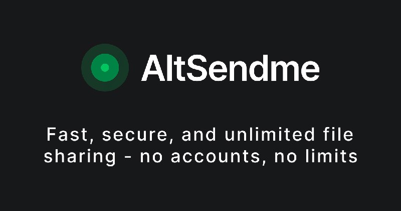 AltSendme | Send files anywhere over the internet | Open-source P2P