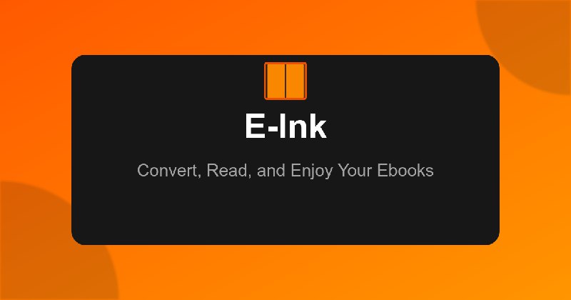 E-Ink - 免费网页转电子书工具 | 保存网页为 EPUB