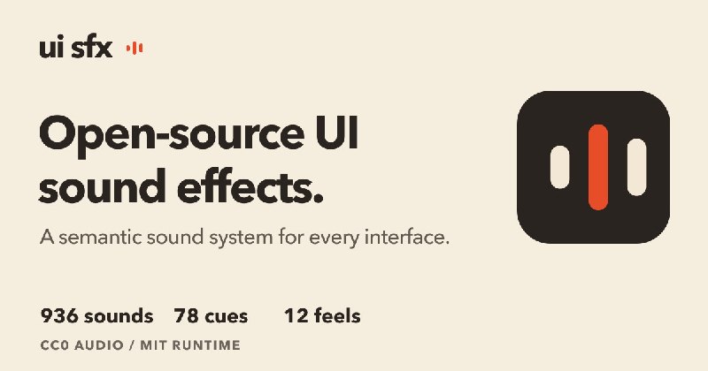 UI SFX: 936 Open-Source Interface Sound Effects