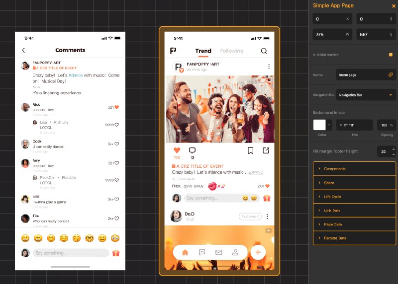 #无代码Zion无代码开发工具Zion把搭建简单的应用变得更快，将打磨复杂的系统变得更便宜，让成为数字化人才变得更轻松无需一行代码，实现小程序/Web开发，从设计到上线完全自动化，赋予你全流程开发能力！现在支持微信小程序和多端网页访问：