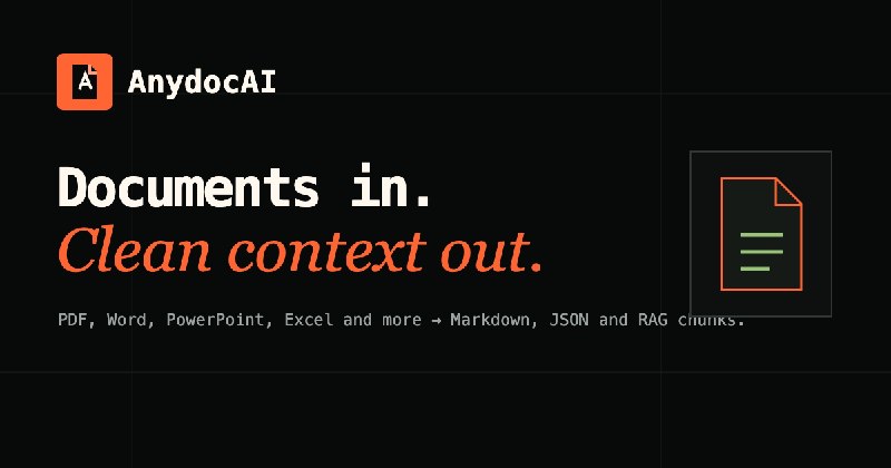 Markdown Converter for PDF, Word, Excel & More — AnydocAI