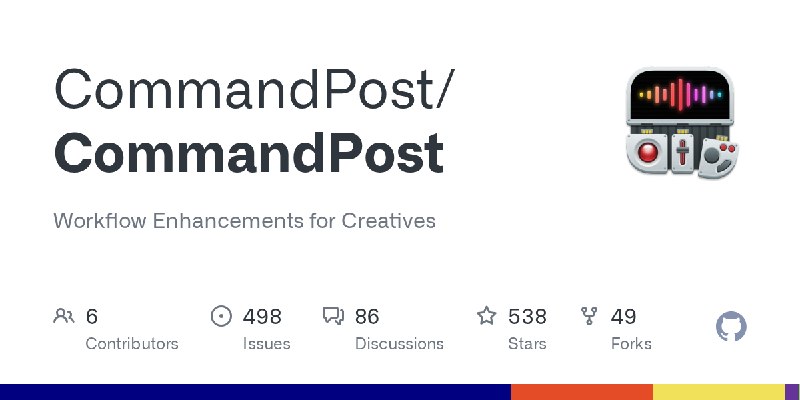 GitHub - CommandPost/CommandPost: Workflow Enhancements for Creatives