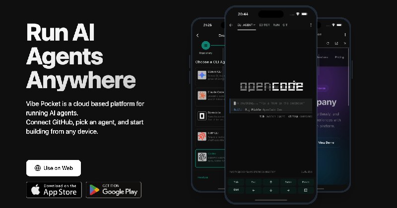 Vibe Pocket | AI Coding Agents in the Cloud