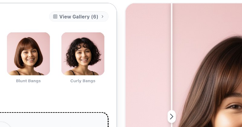 AI Hairstyle Changer & Bangs Filter | Bangs Hair