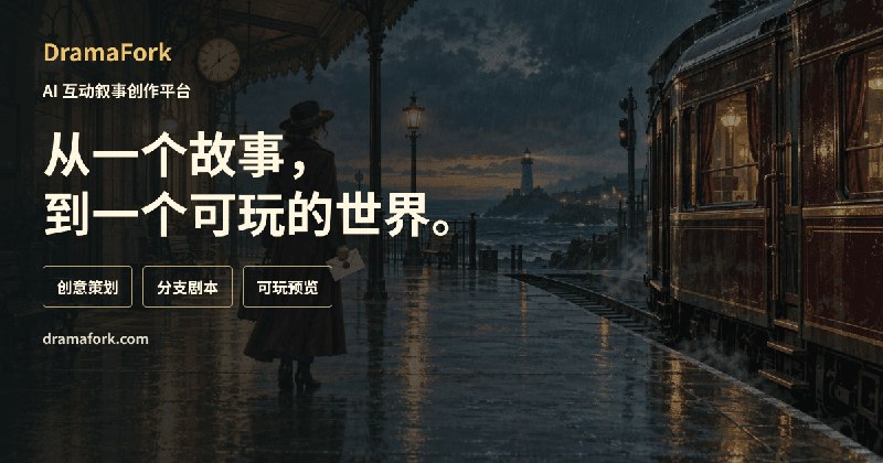DramaFork｜从一个故事，到一个可玩的世界。