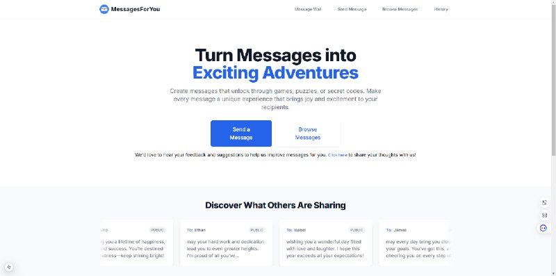 Messages For You - Anonymous Message Platform