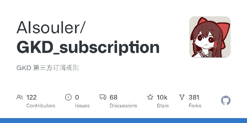 GitHub - AIsouler/GKD_subscription: GKD 第三方订阅规则