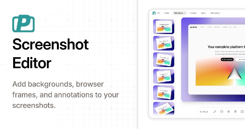 Screenshot Editor & Beautifier – PostSpark