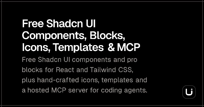 Free Shadcn UI Components, Blocks, Icons, Templates & MCP