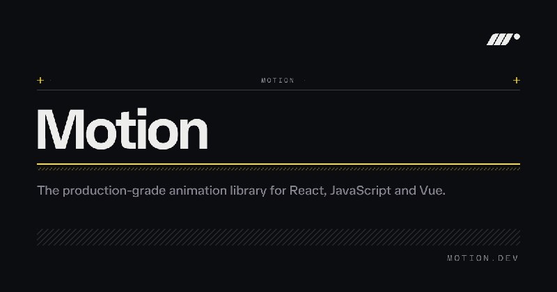 Motion: JavaScript & React animation library