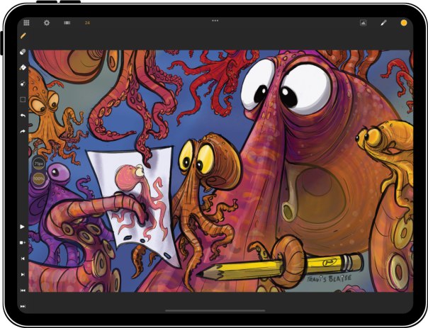 #app #ioscallipeg-适用于ipad的2D动画制作应用程序这是一个可以让你在IPAD上完整制作2D动画的软件程序，它具有完全可控的时间轴、可定制的画笔、导入图像和视频、导出项目和视频、更改“转数快”速率、洋葱皮和翻转功能、关键帧动画和曲线、音频层通过它和ApplePencil你可以更方便直观的绘制、做关键帧动画并可以json形式导出，软件提供了各种⽤于动画制作的笔刷⼯具官网：