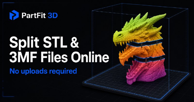 Split 3MF to Fit Your Printer — Free Online Tool