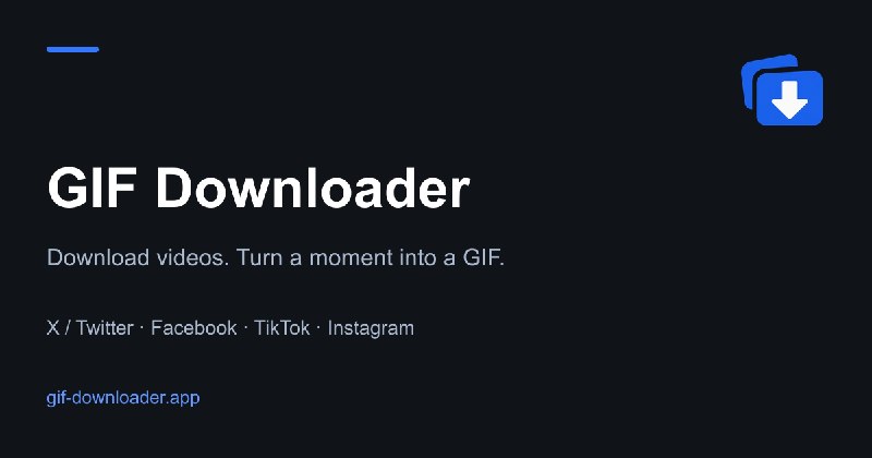 Twitter / X GIF 下载器与视频转 GIF — 免费在线 GIF Downloader