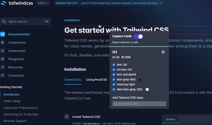 #工具 #开发Tailwind CSS 的完整开发者工具Inspect Flow 是一个浏览器扩展工具，用于快速检查、编辑和复制任何 Tailwind CSS 网站的组件！支持在任意 Tailwind CSS 网站上单击一下即可将完整的 HTML 组件直接复制到代码库中！通过在 CodePen 编辑器上查看组件，进一步检查组件的结构和样式！集成自动完成功能，直接在浏览器中编辑元素时获得即时反馈！这个工具不是免费的，但支持一次性购买官网：
