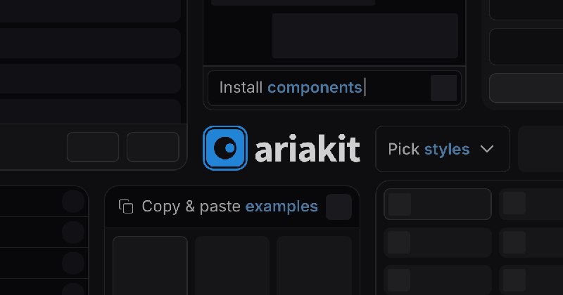 Ariakit - Toolkit for building accessible UIs