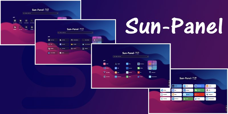 GitHub - hslr-s/sun-panel: A server, NAS navigation panel, Homepage, browser homepage. | 一个服务器、NAS导航面板、Homepage、浏览器首页。