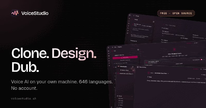 Free Open-Source AI Voice Cloning & Dubbing | VoiceStudio