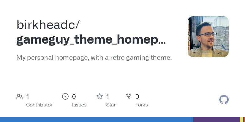 GitHub - birkheadc/gameguy_theme_homepage: My personal homepage, with a retro gaming theme.