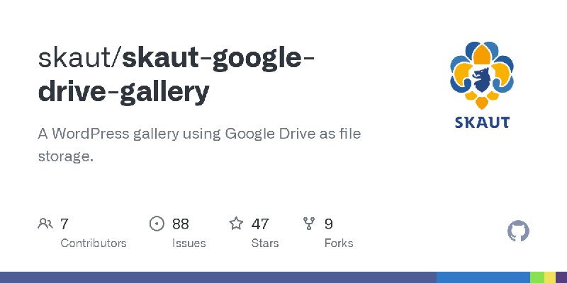 GitHub - skaut/skaut-google-drive-gallery: A WordPress gallery using Google Drive as file storage.