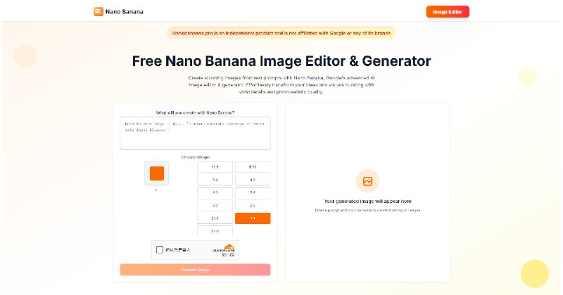 Free AI Image Editor & Generator | Powered by Nano Banana AI