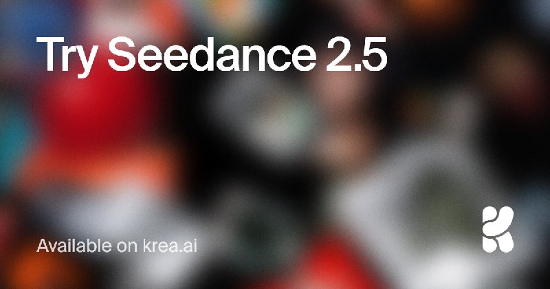 Seedance 2.5 AI Video Generator | KREA