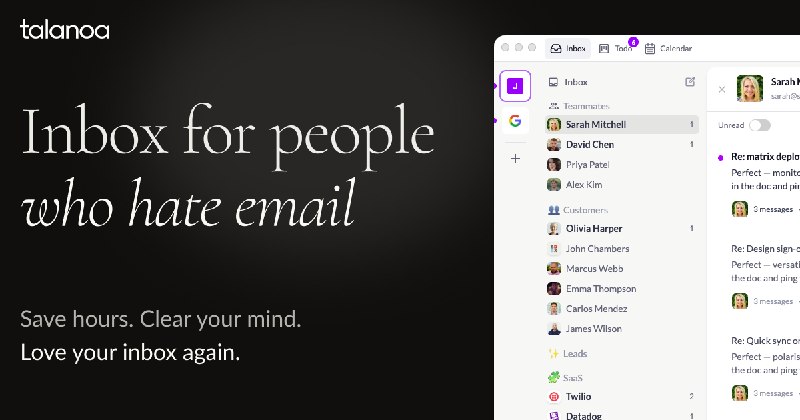 Your first email messenger | Talanoa