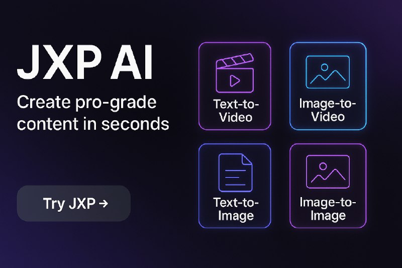 JXP - AI Video Generator with Seedance 2.0 & Veo3