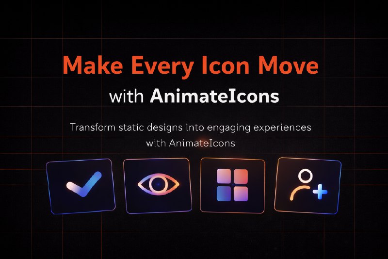 AnimateIcons | 1132+ Free Animated React Icons