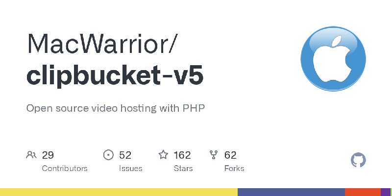 GitHub - MacWarrior/clipbucket-v5: Open source video hosting with PHP