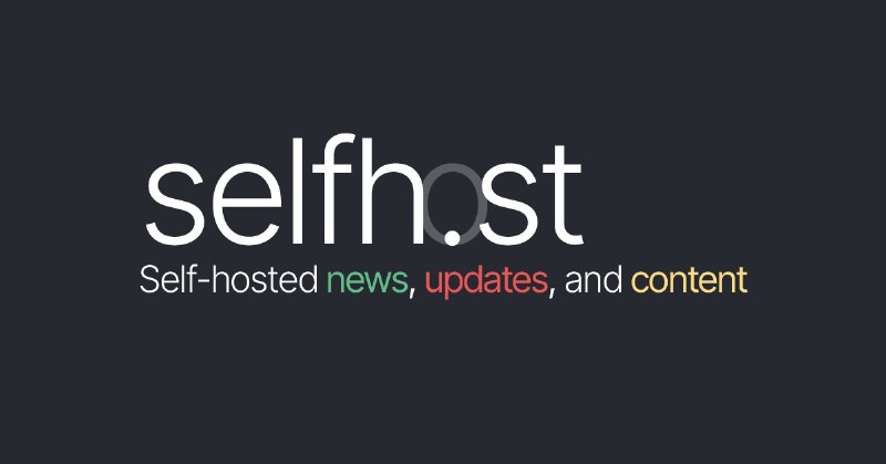 selfh.st - Self-hosted content and software