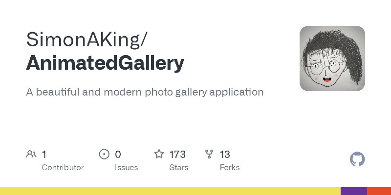 GitHub - SimonAKing/AnimatedGallery: A beautiful and modern photo gallery application