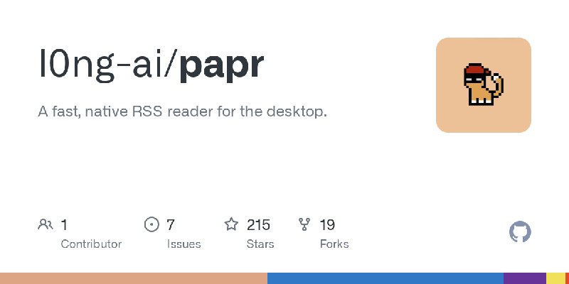 GitHub - l0ng-ai/papr: A fast, native RSS reader for the desktop.