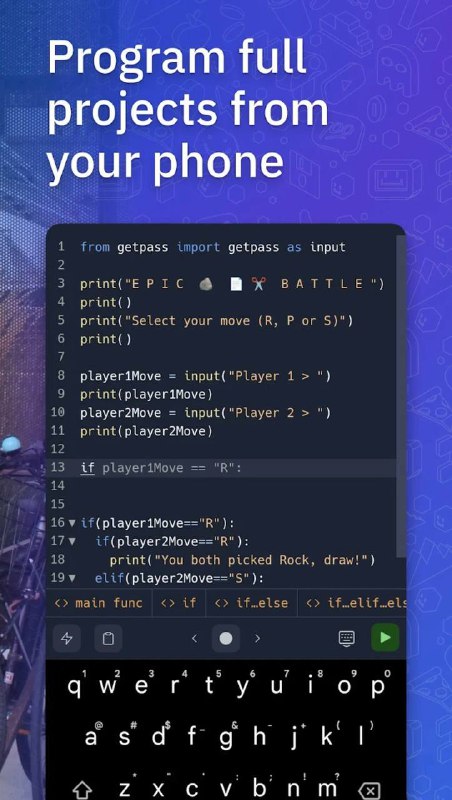 #iOS replit手机版，手机版的IDE