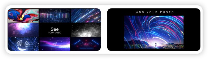 #ios #app优质ios app推荐-STAELLA - 音乐可视化器轻松制作音乐视频，用眼睛欣赏音乐觉音乐播放器和音乐视频制作器无需编辑导入您的音乐和照片